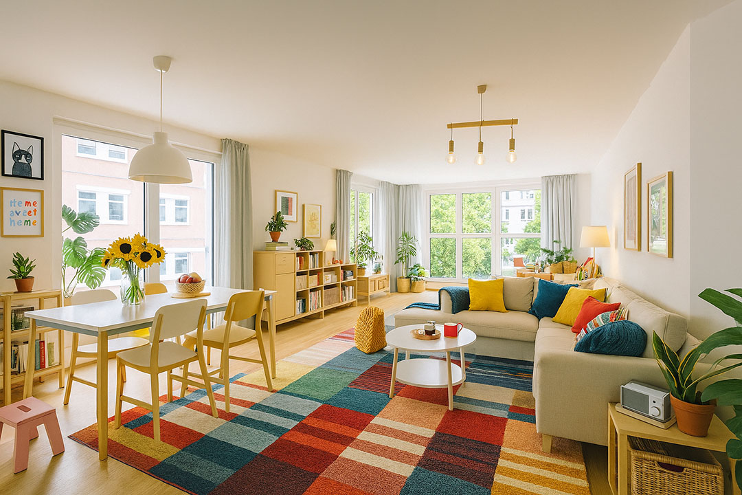 Wohnung im Bunt-Style